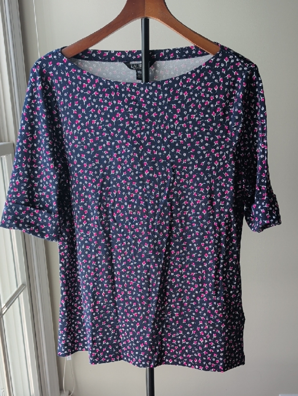 Lauren Ralph Lauren Blouse with Pink Floral Print